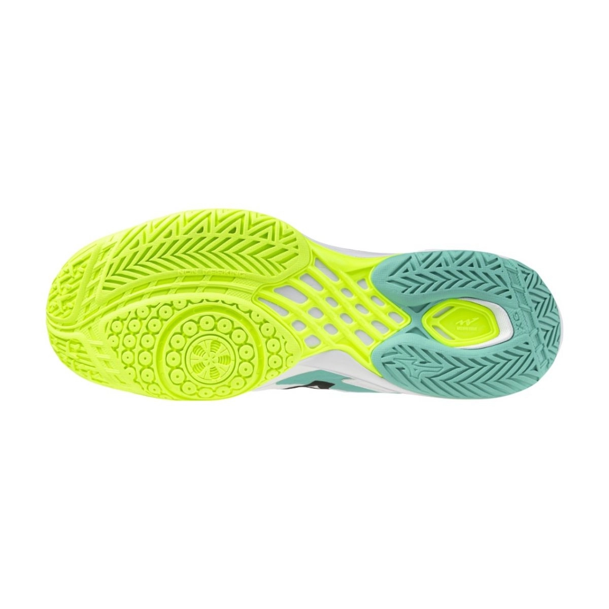 Giày cầu lông Mizuno Wave Claw 3 - Trắng đen vàng chính hãng (71GA244322)